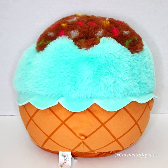 MAYA🍦Mint Chocolate Chip Ice Cream Cone FuzzAmallow NWT great friend - Picture 5 of 9